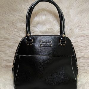 Kate Spade black leather hand bag